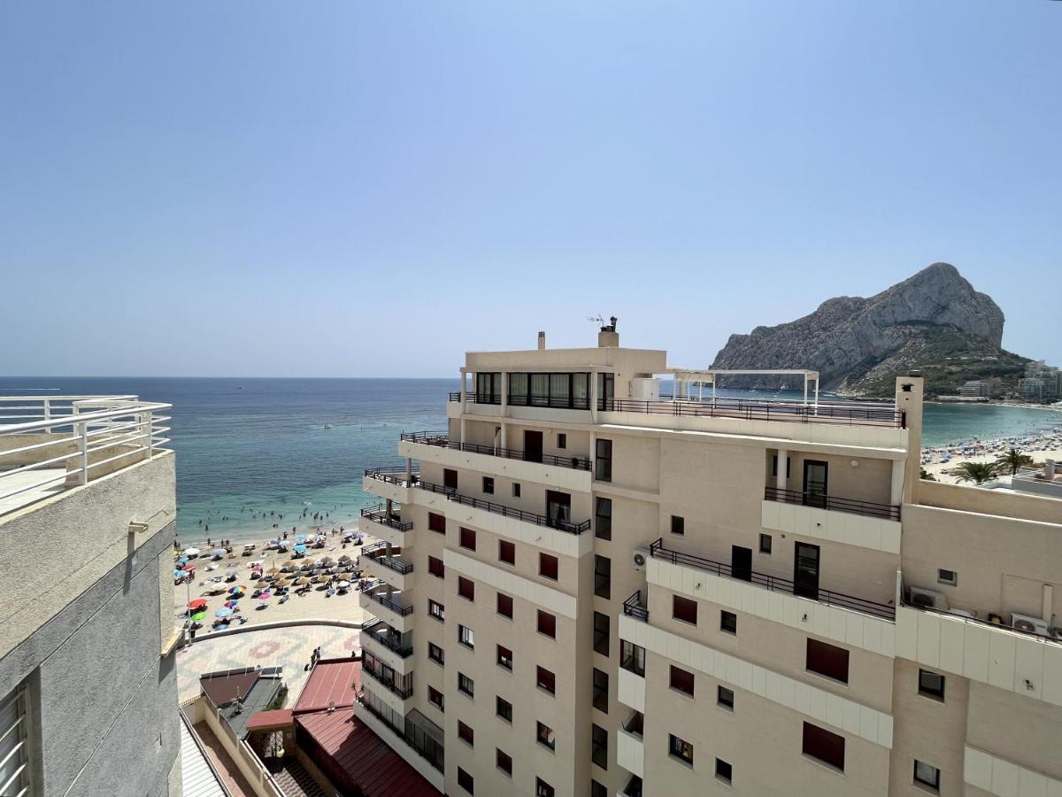 Primera Linea Con Piscina En Calp Exterior foto
